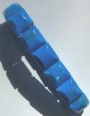 Howlite Turquoise Puffed Tile Bracelet